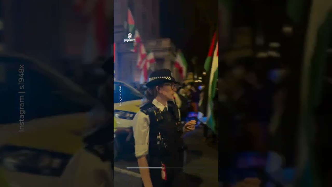 Protesters outside Israeli embassy in London condemn assault on Lebanon | AJ shorts