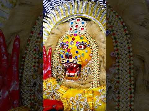 आज श्री राधा श्याम सुंदर भगवान नरसिंह अवतार में दर्शन दिए 🙏🙏#vrindavandham