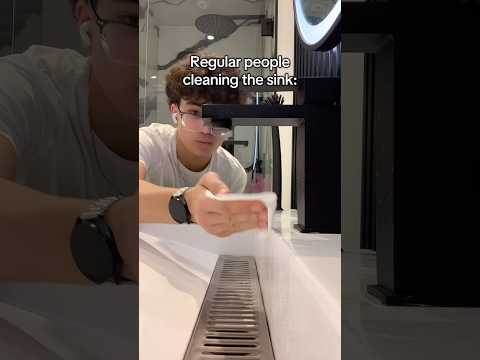 POV cleaning the sink #fyp #relatable #funny
