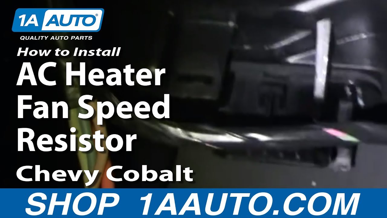 How To Install Replace AC Heater Fan Speed Resistor Chevy ... resistance wiring schematic 