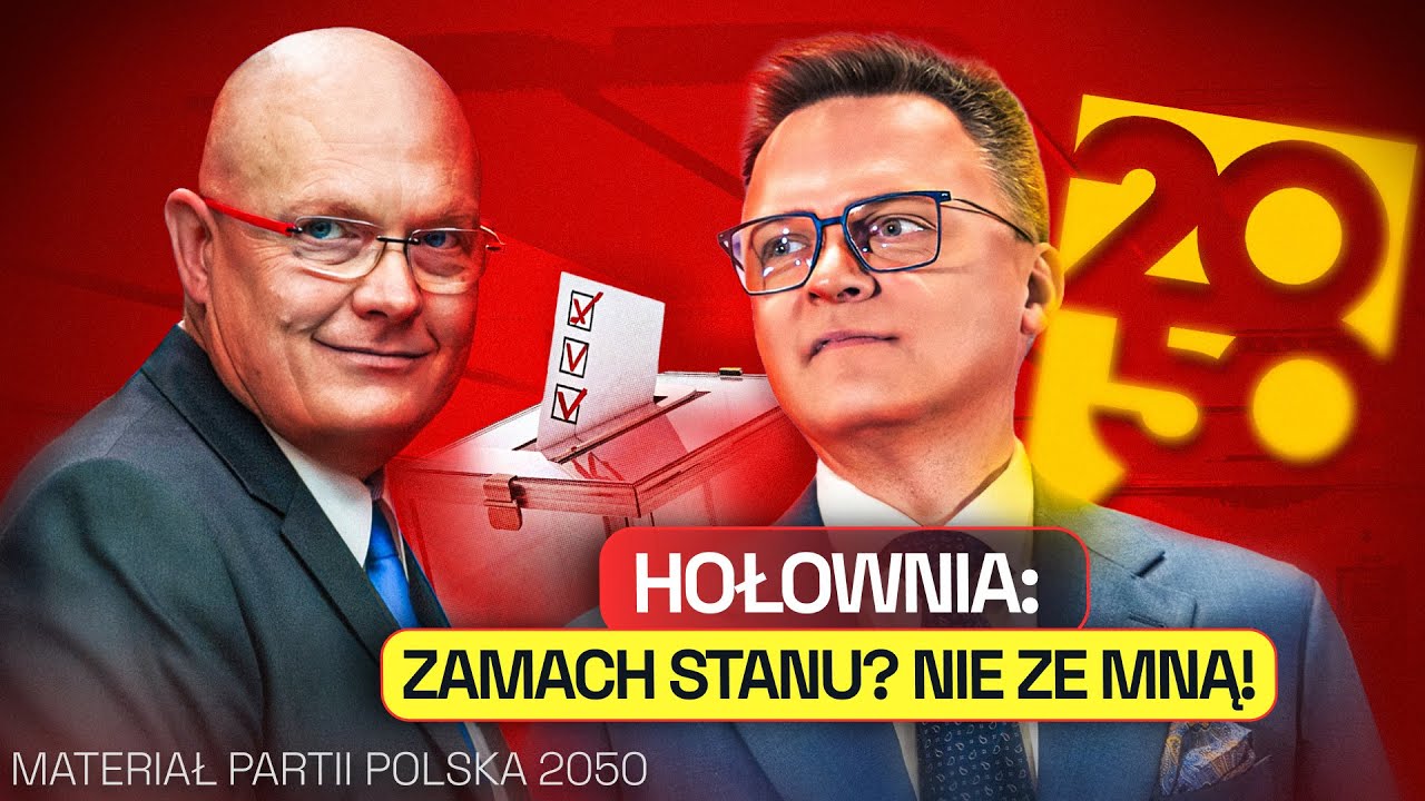 HOŁOWNIA ODBIERZE ŚLUBOWANIE OD PREZYDENTA ELEKTA (MATERIAŁ POLSKI 2050)