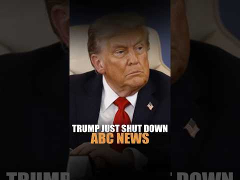 WOW! Trump SHUTS DOWN ABC News After They Cut JD Vance’s Mic 🔥👏 #shorts