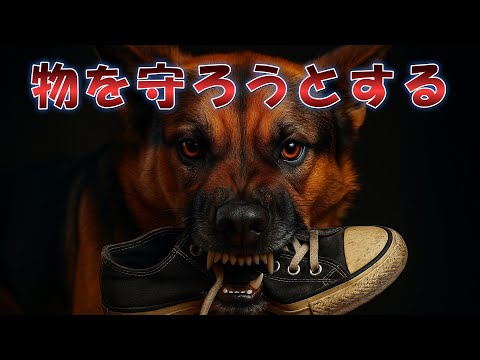 【威嚇・吠える】危険すぎる！物を咥えて守ろうとする時の原因と対策！