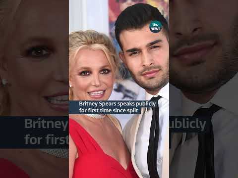 Britney Spears speaks publicly for first time since split #itvnews #britney #britneyspears