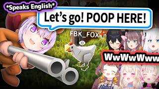Okayu Using New English She Learned and HoloGirls Copying Animal Sound
