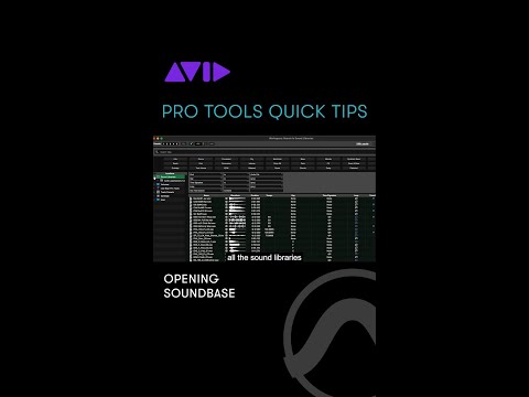 Learn how to open Soundbase to access the loops and samples in your Pro Tools Sound Library
