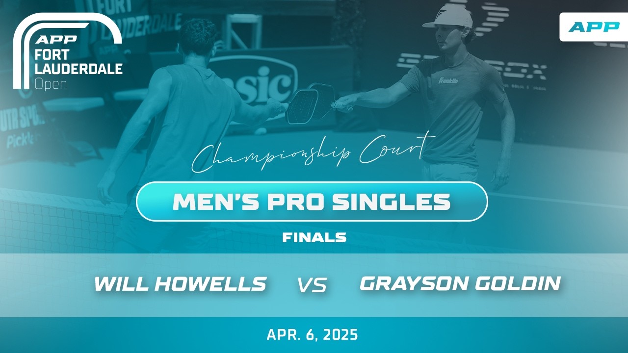 FULL MATCH: EPIC SHOWDOWN! Howells vs. Goldin | Men's Pro Singles Final | APP Fort Lauderdale Open