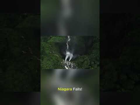 “The Waterfall That Touches the Sky 🌎💦”