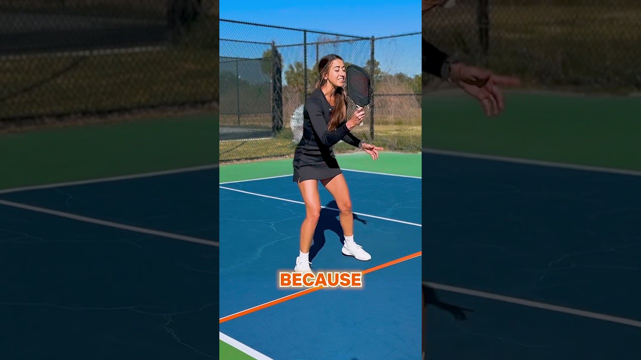 A pickleball tip that you should do at the kitchen line #pickleball #pickleballtips