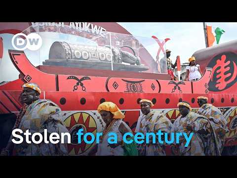 Ivory Coast welcomes home 'talking drum' looted by French colonial troops | DW News