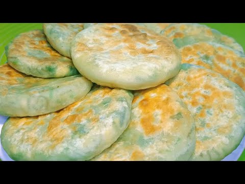 这样的菜饼90%的人都没做过，一把青菜解决一餐晚饭。#农村美食