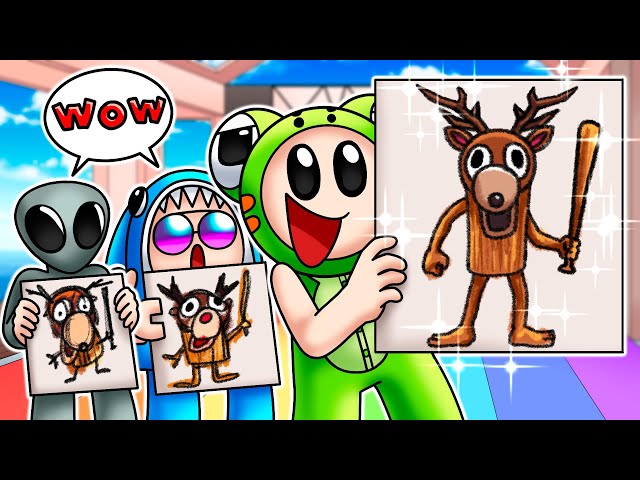🦌 ทุกภาพต้องมีกวางปีศาจ! | Roblox: Speed Draw!