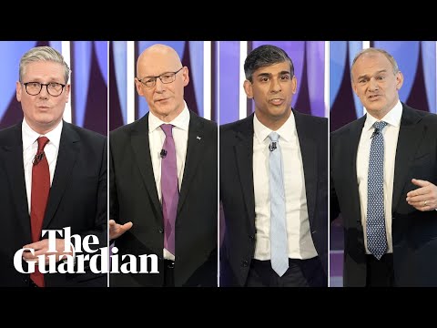 BBC Question Time election 2024 special with Sunak, Starmer, Swinney and Davey