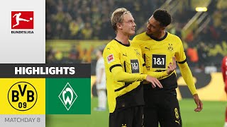 Borussia Dortmund — Werder Bremen 1-0 | Highlights | Matchday 8 – Bundesliga 2023/24