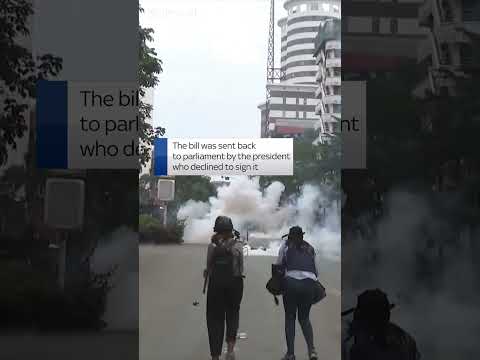 Kenyan police fire tear gas at protesters