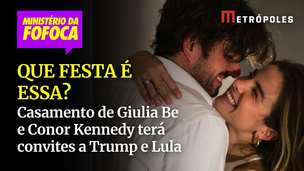 Casamento de Giulia Be e Conor Kennedy terá convites a Trump e Lula