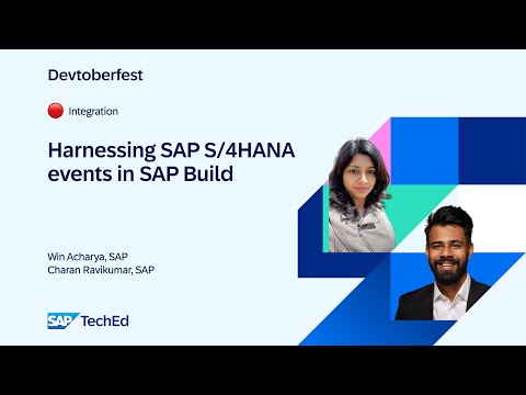 ? Harnessing S/4HANA Events in SAP Build