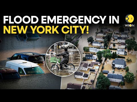 US Floods LIVE: New York & New Jersey DEVASTATED! Streets and Subways Flooded | State Of Emergency