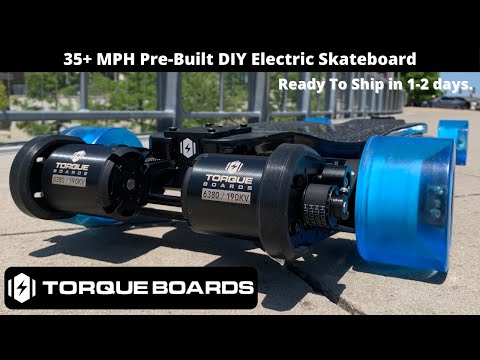 35+ MPH DIY Pre-Built Dual Motor Electric Skateboard - TORQUEBOARDS Street