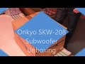 Onkyo SKW-208 Subwoofer unboxing video