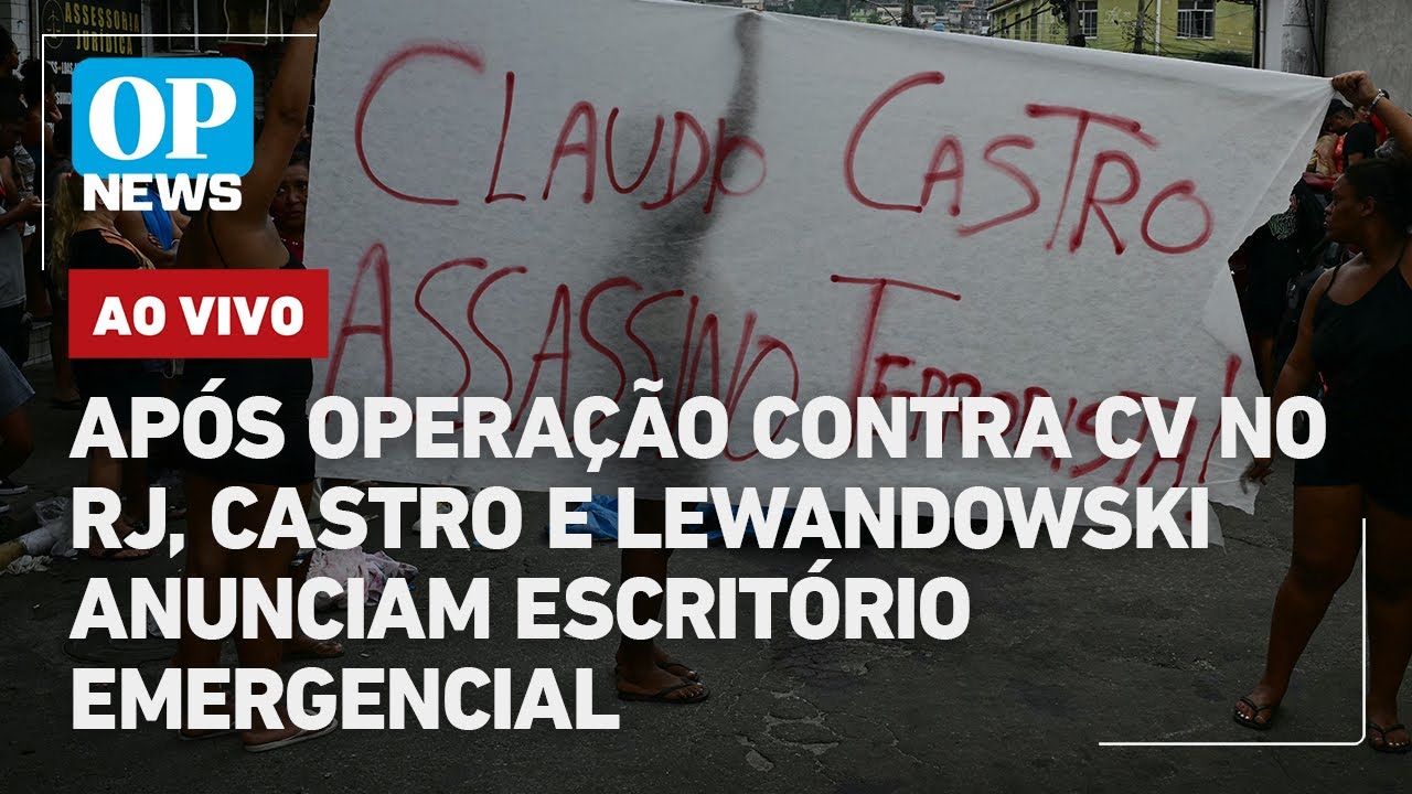 🔴AO VIVO Após megaoperação contra CV no Rio Castro e Lewandowski anunciam escritório emergencial  TV Online 🔴AO VIVO Após megaoperação contra CV no Rio Castro e Lewandowski anunciam escritório emergencial