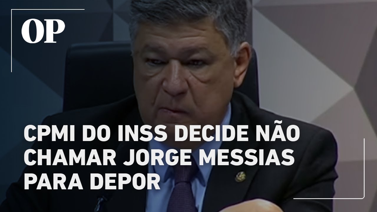 CPMI do INSS decide não chamar Jorge Messias para depor