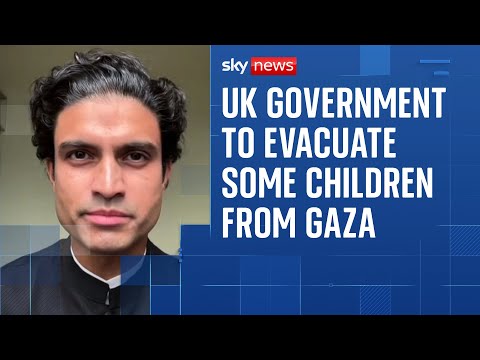 UK government plans to evacuate some children from Gaza