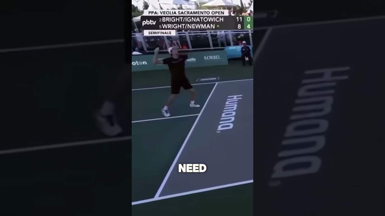 World Top #5 player, James Ignatowich, demonstrates the volley WITHOUT taking a step backwards ⏪