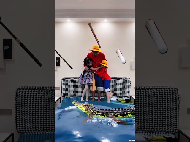鳄鱼要来啦#路飞 #海贼王