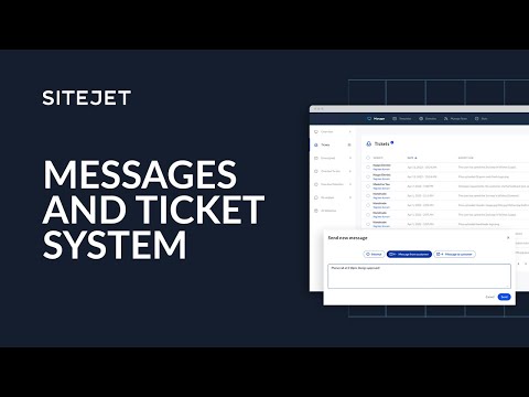 Sitejet - Messages and Ticket System