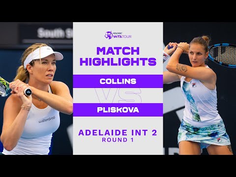 Danielle Collins vs Karolina Pliskova | 2023 Adelaide International 2 | WTA Match Highlights