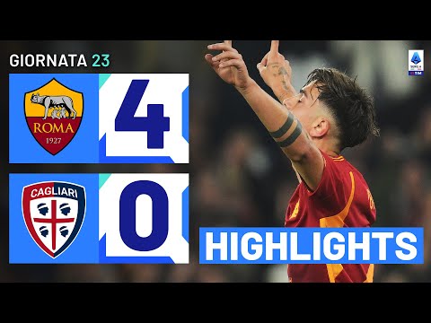 ROMA-CAGLIARI 4-0 | HIGHLIGHTS | 23ª GIORNATA | SERIE A TIM 2023/24