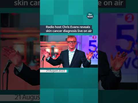 Radio host Chris Evans reveals skin cancer diagnosis live on air #itvnews #news #uk