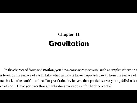 Gravitation (part 3)| 9th science chapter 11 CGBSE | SCERT | General science | Gravitation | CGBSE