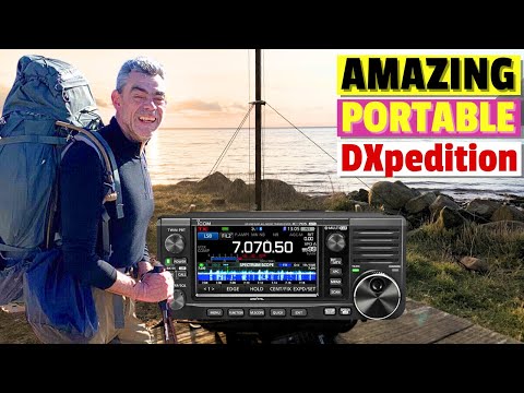 INCREDIBLE Extreme Portable QRP - IC-705 - Mini - DXpedition - Scotland Isle of Arran