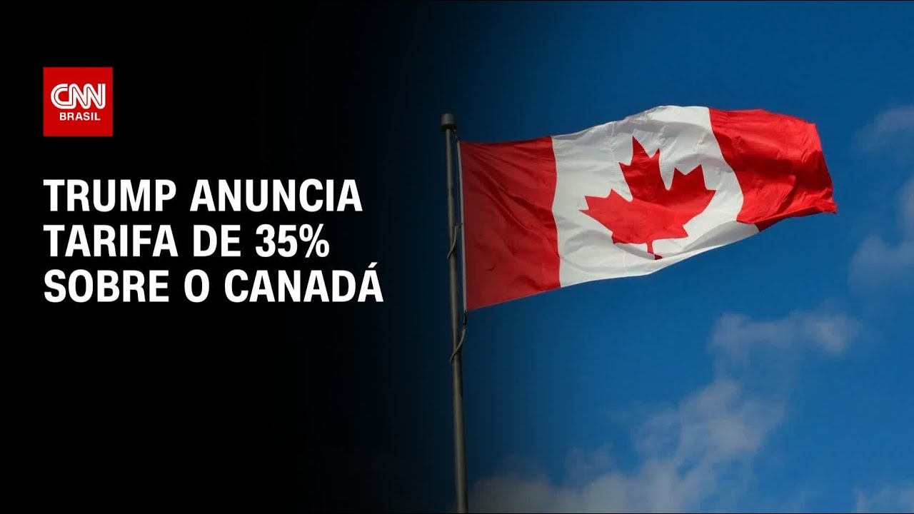 Donald Trump anuncia tarifa de 35 sobre o Canadá | LIVE CNN