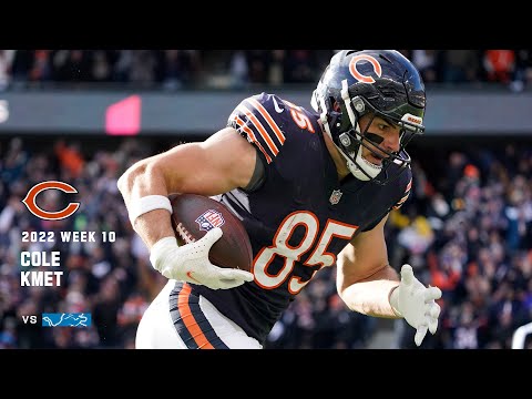 Every Cole Kmet catch from 2-TD game | Week 10 video clip