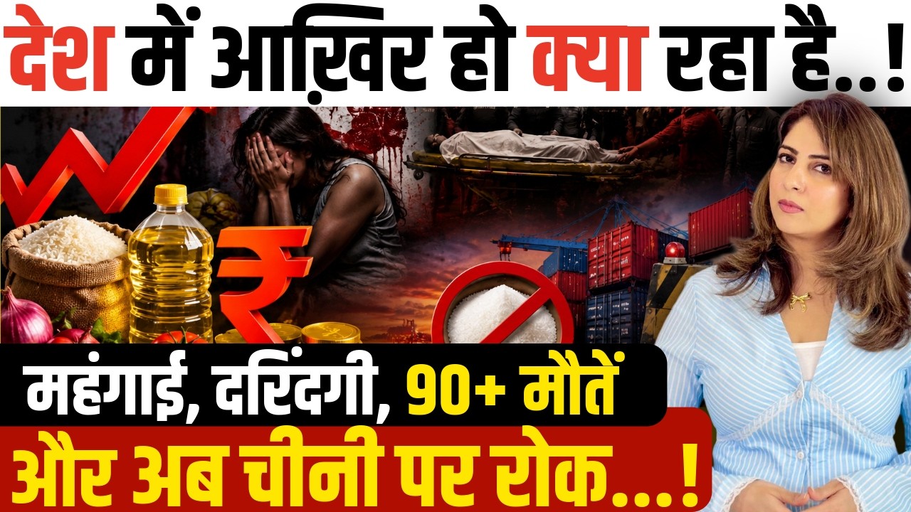 देश में आख़िर हो क्या रहा है..! महंगाई, दरिंदगी, 70+ मौतें और अब चीनी पर रोक...!