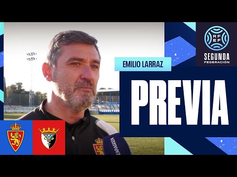 LA PREVIA / Deportivo Aragón - Tudelano / EMILIO LARRAZ (Entrenador Deportivo Aragón) Jor. 18 - Segunda Rfef / Fuente: YouTube Real Zaragoza
