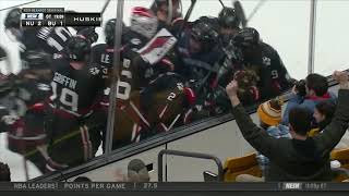 Tyler Madden Scores In Overtime To Lift Northeastern To Beanpot Final