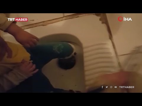 Ayağı tuvalet deliğine sıkışan çocuğu itfaiye kurtardı