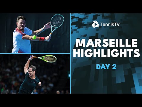 Gasquet Starts Farewell Tour vs Bublik; Wawrinka Play Borges  | Marseille 2025 Day 2 Highlights