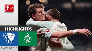 Important Away-Win! | VfL Bochum 1848 — SV Werder Bremen 0-1 | Highlights | Matchday 13 – Bundesliga