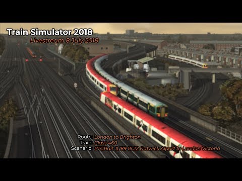 PTGRail 1U89 1622 Gatwick Airport to London Victoria Livestream 08072018