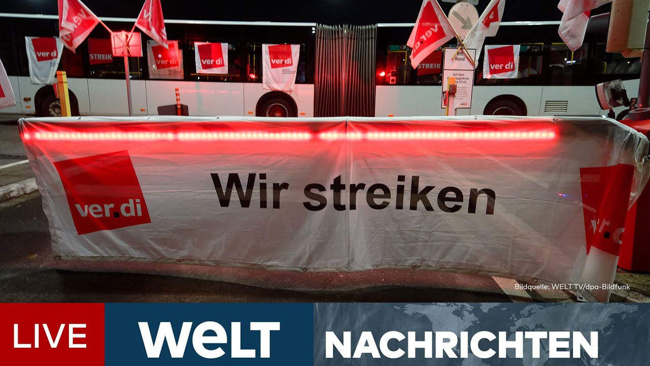 VERDI-STREIK IM ÖPNV: Gnadenlose Gewerkschaft ‒ Eiskalter Arbeitskampf gegen Pendler | LIVESTREAM