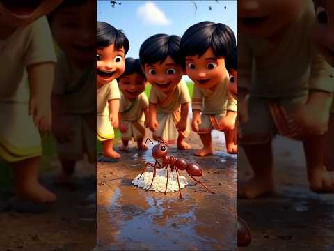 छोटी चींटी की बड़ी सीख 🐜✨ | मेहनत का फल | #motivationalstory  #shorts #cartoon #youtubeshorts