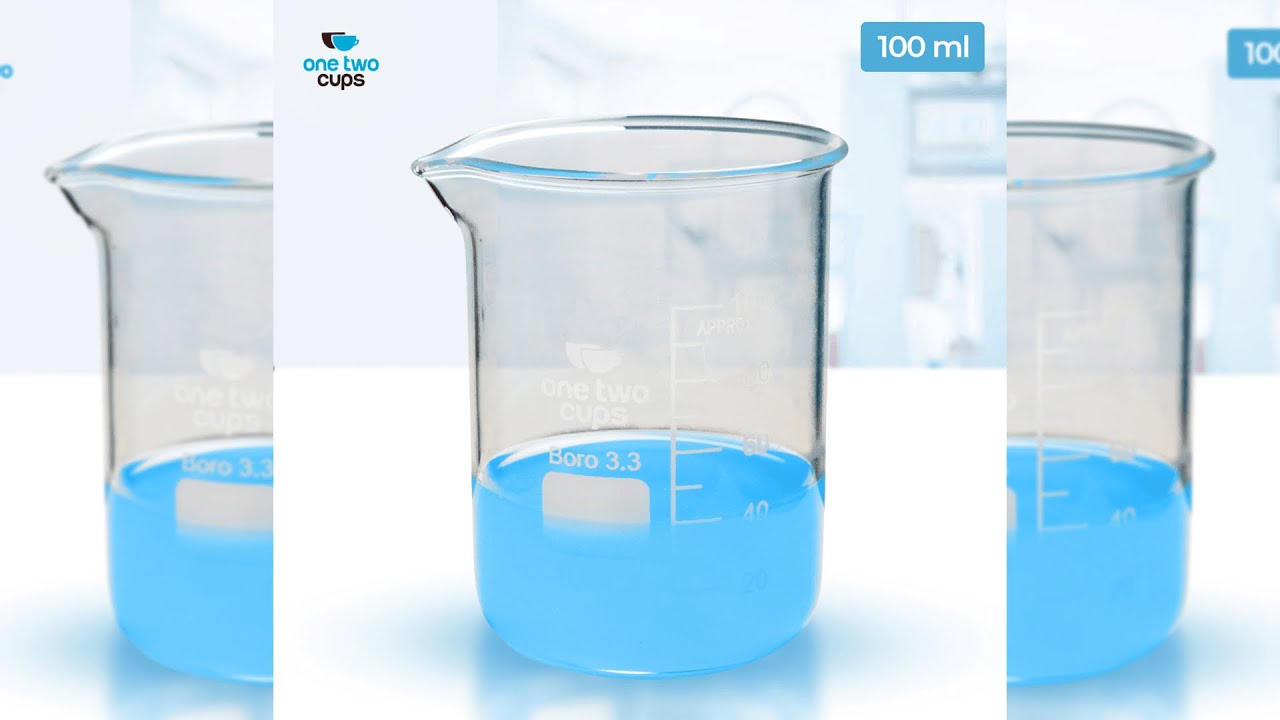 Pratinjau video produk One Two Cups Gelas Ukur Lab Kimia Multifungsi Borosilicate Glass 500ml - GG-17