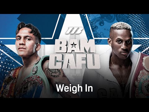 JESSE RODRIGUEZ VS. PHUMELELE CAFU WEIGH IN LIVESTREAM