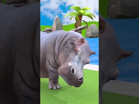 #animation #cartoon #kids #funny #cartoonforkids #crossingfountain #dog #hippo #game #trex