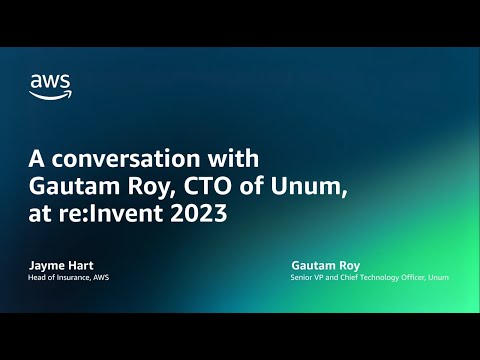 A conversation with Gautam Roy, CTO of Unum, at re:Invent 2023 | Amazon Web Services